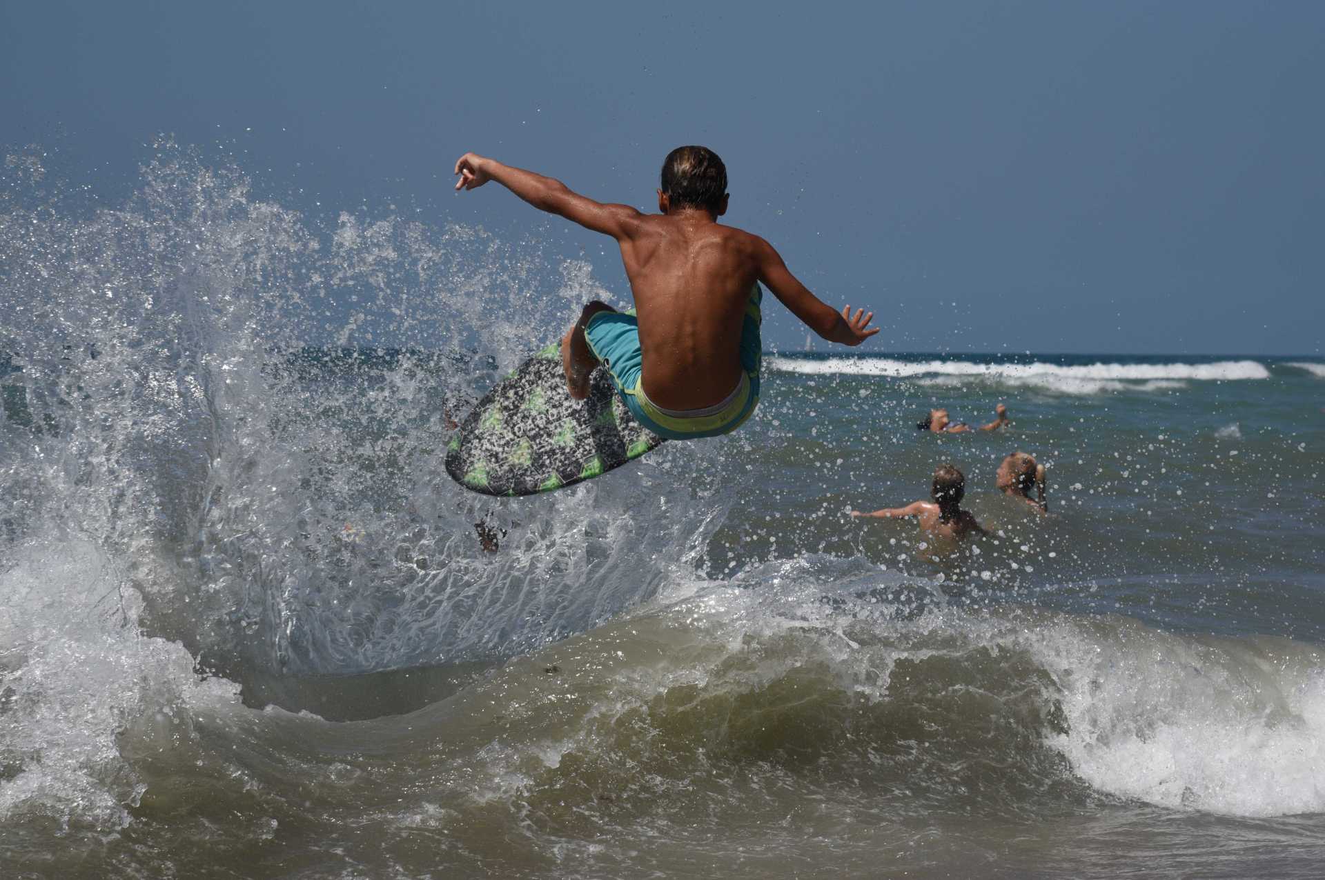 Gara di skimboard al Belsito di Ostia